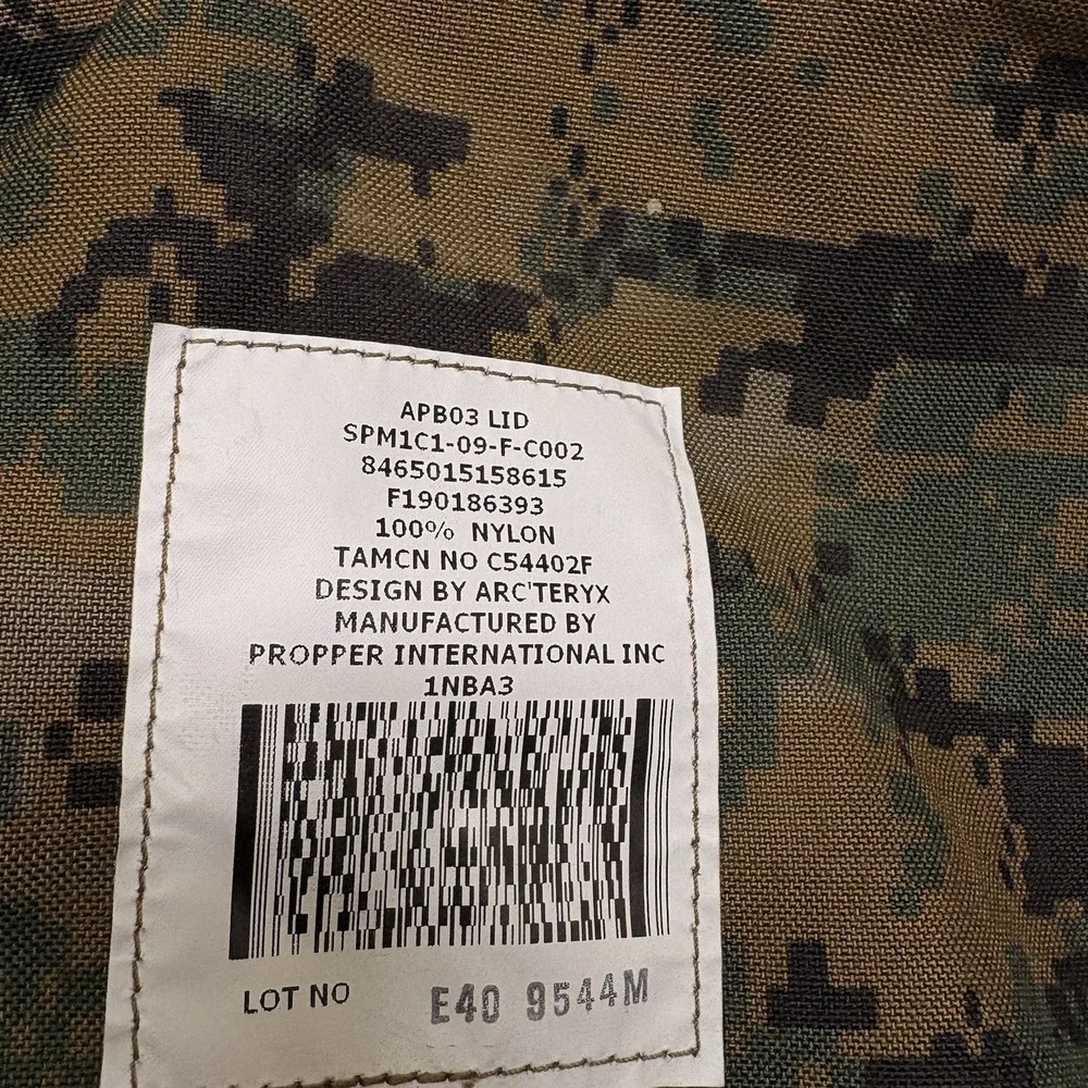 Arc'teryx USMC ILBE Main Pack Top Lid Brain MARPAT Woodland Camo Propper 2009